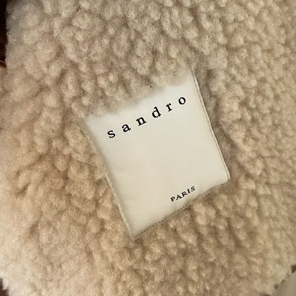Sandro Short sheepskin coat - Picture 4 of 6